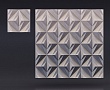 Панель 3D гипсовая Крупные ромбы
