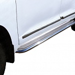 Пороги с площадкой 60,3 мм (нерж. лист) Land Cruiser "15