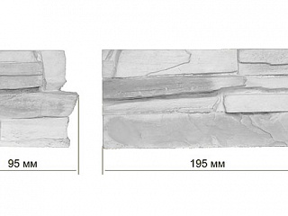 Декоративное окончание Ущелье 05-05 (195 мм)