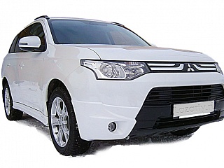 Накладки на ПТФ для Mitsubishi Outlander III Самурай