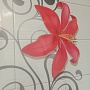 Панель ПВХ Novita Лилия красная (рисунок)