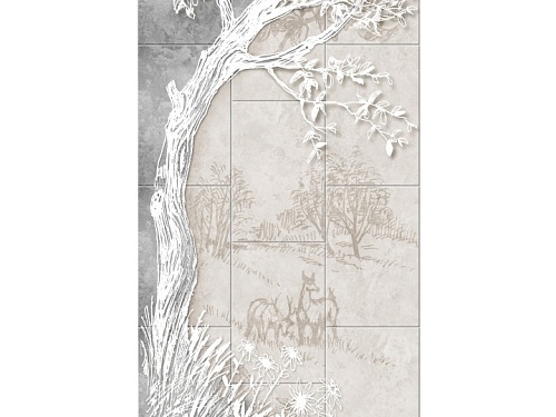 Панель ПВХ Панда Отражение (узор 7)