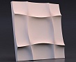 Панель 3D гипсовая Мягкий квадрат