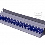 Плинтус для панелей ПВХ потолочный Карниз Лоза синяя