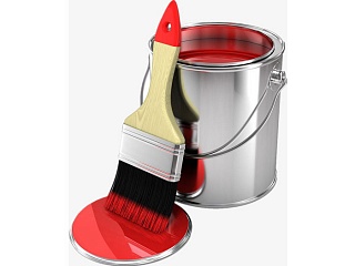 Дорожная краска красная