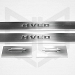 Накладки на пороги Chevrolet Aveo