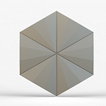 Панель 3D гипсовая Гексагон техно шестигранник