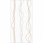 Панель ПВХ Оранжевая лента с позолотой