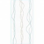 Панель ПВХ Голубая лента (с позолотой)