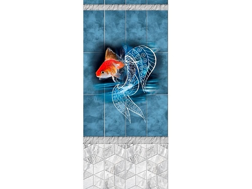 Панель ПВХ Панда Индиго (узор 1)