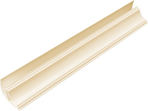 Плинтус для панелей ПВХ потолочный Слоновая кость 
