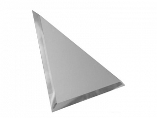 Плитка зеркальная треугольная серебряная