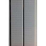 Двухсекционная панель с хромированной полосой Н1-16 Штрих белый