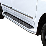 Защита порогов 42,4 мм (аналог Lexus LX570) Land Cruiser "15