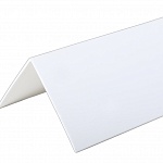 Уголок ПВХ белый пластиковый жесткий для откосов 2,7 м