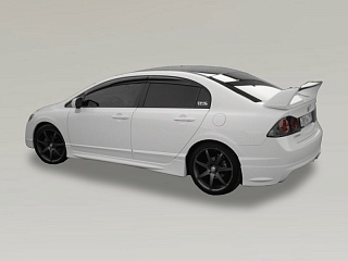 Пороги для Honda Civic 4D стиль Mugen RR