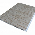 Панель ПВХ Дикий камень карамель