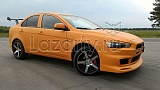 Бампер передний для Mitsubishi Lancer X GT Тюнинг Митсубиси Х, покраска установка, фото.